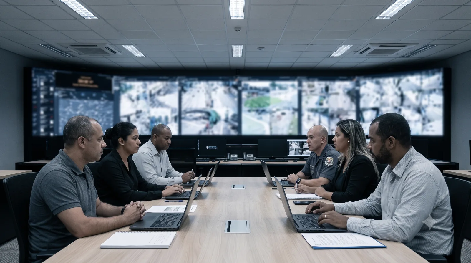 Encontro técnico sobre o desenho de dados do SIM Sampa. Foto: Secretaria Municipal de Segurança Urbana